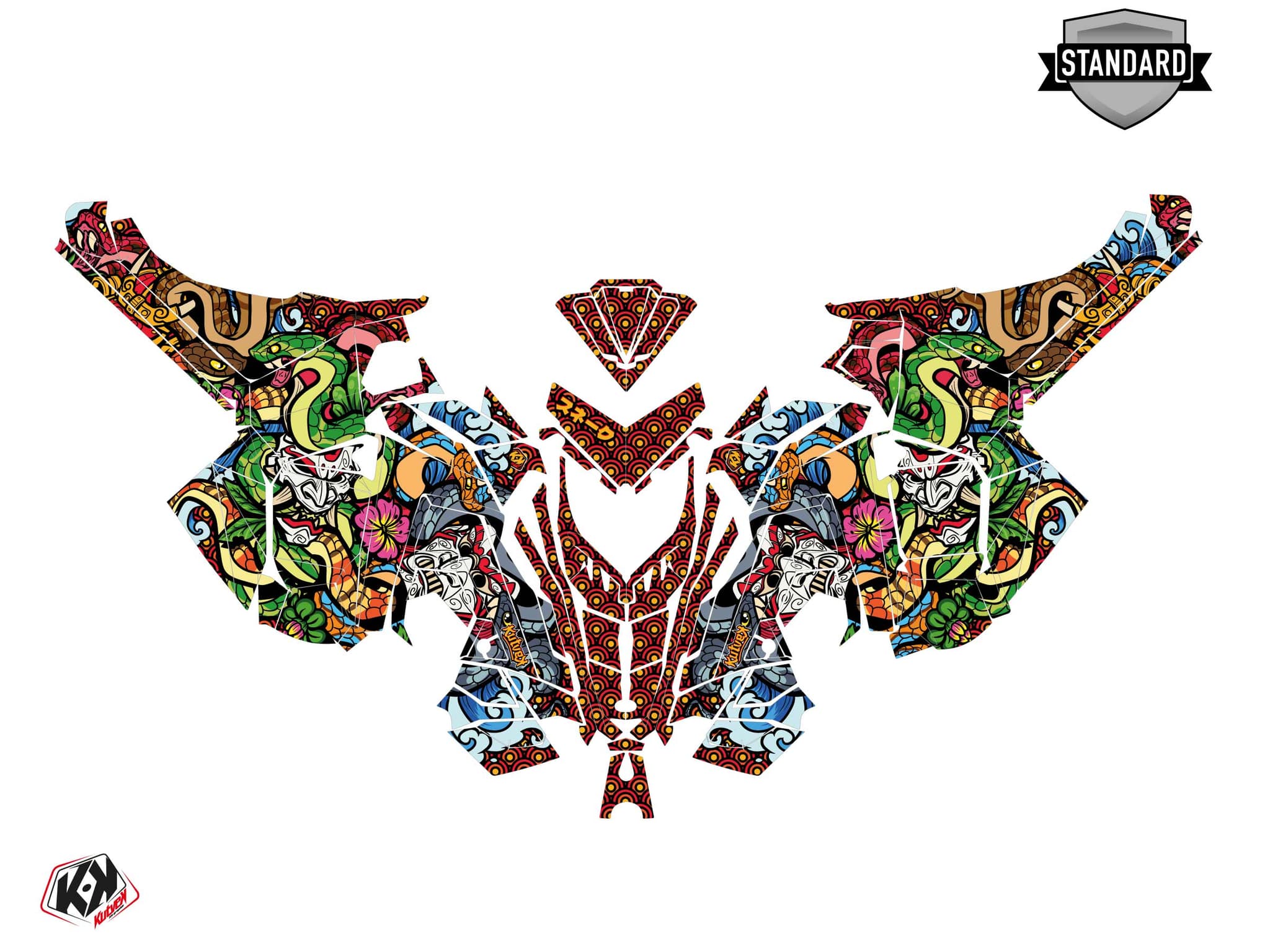 Polaris Switchback Snake Colors Snowmobile Graphic Kit | Polaris | Kutvek - View 2