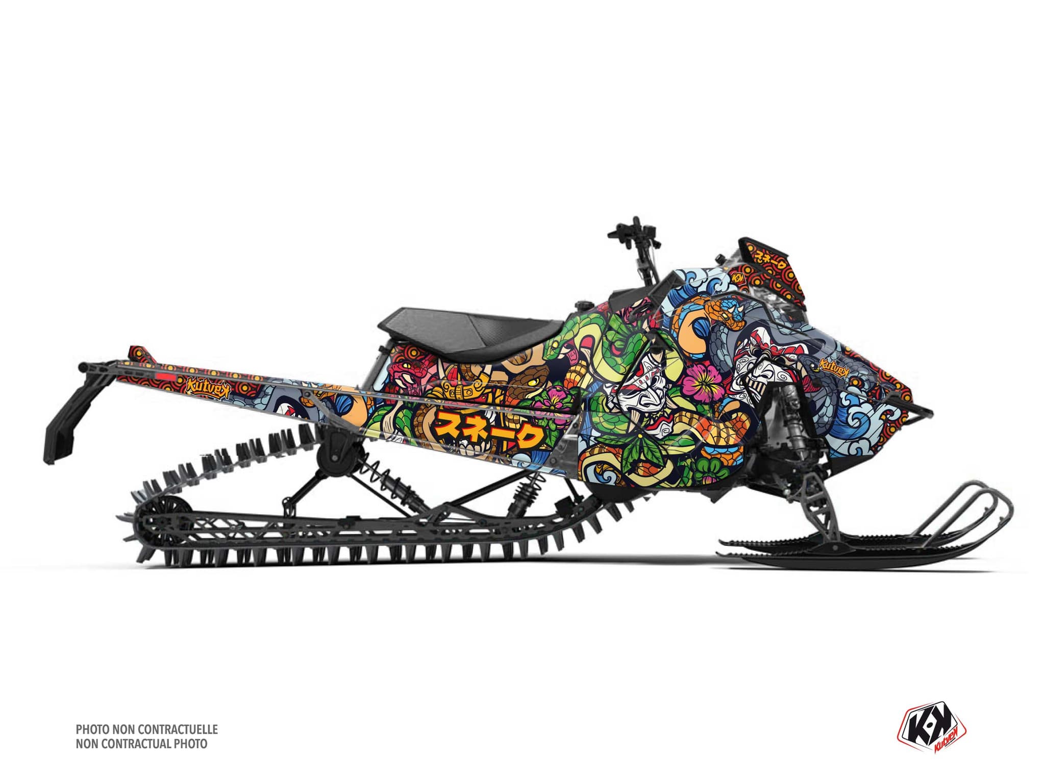 Polaris Titan Adventure Snake Colors Snowmobile Graphic Kit