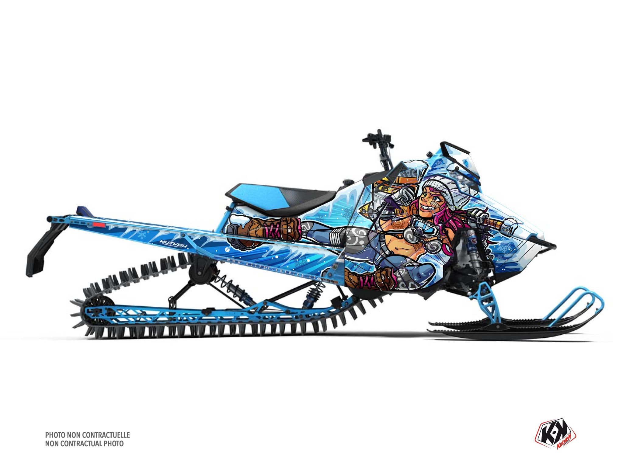 Polaris Switchback XC Xena Blue Snowmobile Graphic Kit | Polaris | Kutvek
