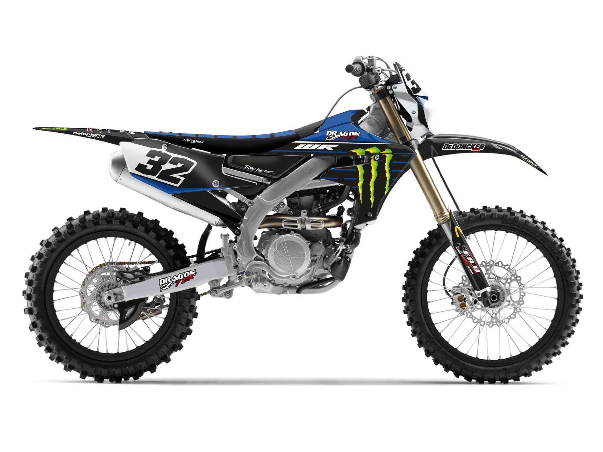 Yamaha 450 WRF Dirt Bike Replica Milko POTISEK K22 Graphic Kit | WR | Kutvek