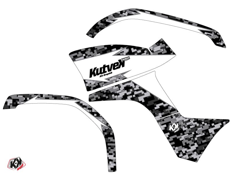 kit graphique quad yamaha grizzly 125 predator blanc | Yamaha | Kutvek - View 2