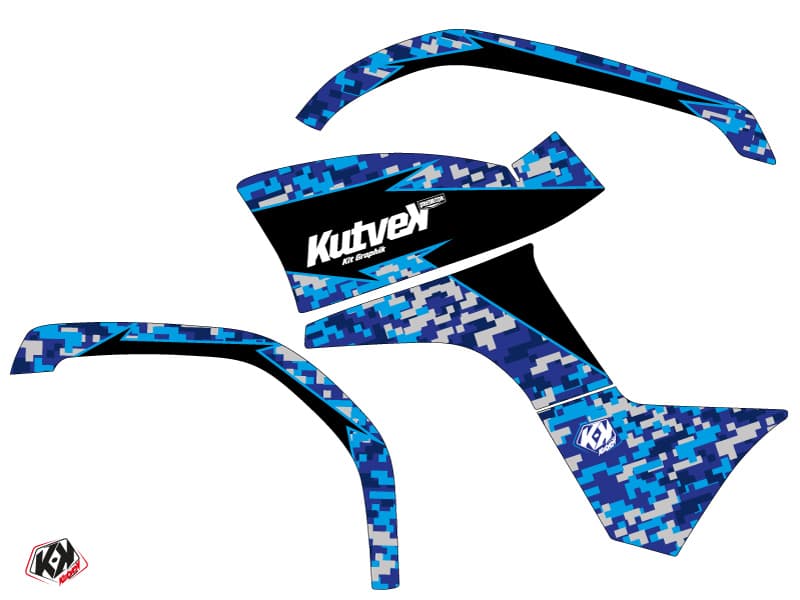 kit graphique quad yamaha grizzly 125 predator bleu | Yamaha | Kutvek - View 2