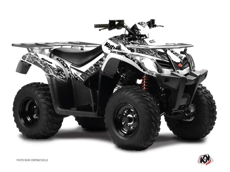 kit graphique quad kymco mxu 250 predator blanc  