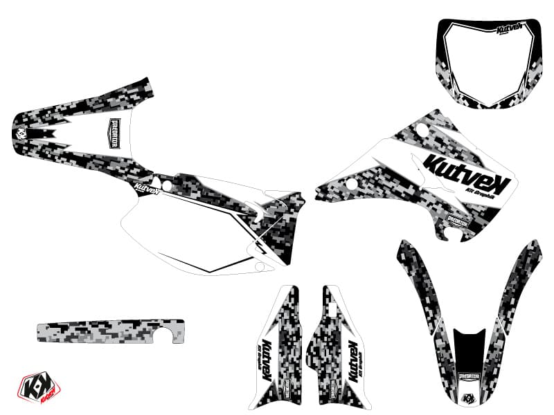 kit graphique motocross kawasaki kx 250 predator blanc | Kawasaki | Kutvek - View 2