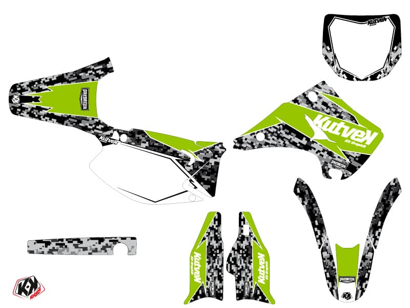 Kit graphique Moto Cross Predator Kawasaki 250 KX Vert | Kawasaki | Kutvek - View 2