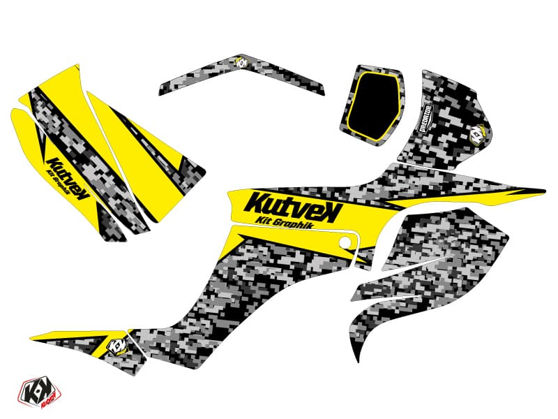 kit graphique quad suzuki ltz 250 predator jaune | Suzuki | Kutvek - View 2