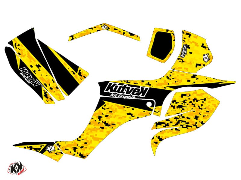 kit graphique quad suzuki ltz 250 predator noir-jaune | Suzuki | Kutvek - View 2