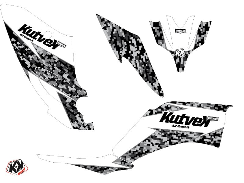 Kit graphique Quad Predator Yamaha 250 Raptor Blanc | Yamaha | Kutvek - View 2