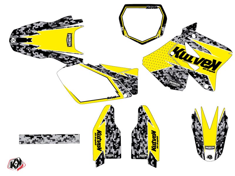 kit graphique motocross suzuki rm 250 predator jaune | Suzuki | Kutvek - View 2