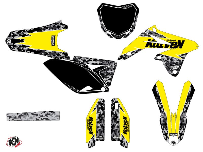 kit graphique motocross suzuki rm-z 250 predator jaune | Suzuki | Kutvek - View 2