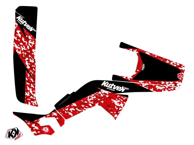 kit graphique quad honda trx 250 r predator rouge | Honda | Kutvek - View 2