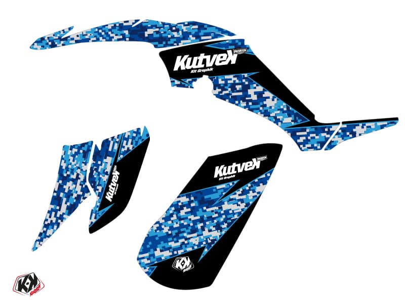 kit graphique quad yamaha raptor 350 predator bleu | Yamaha | Kutvek - View 2