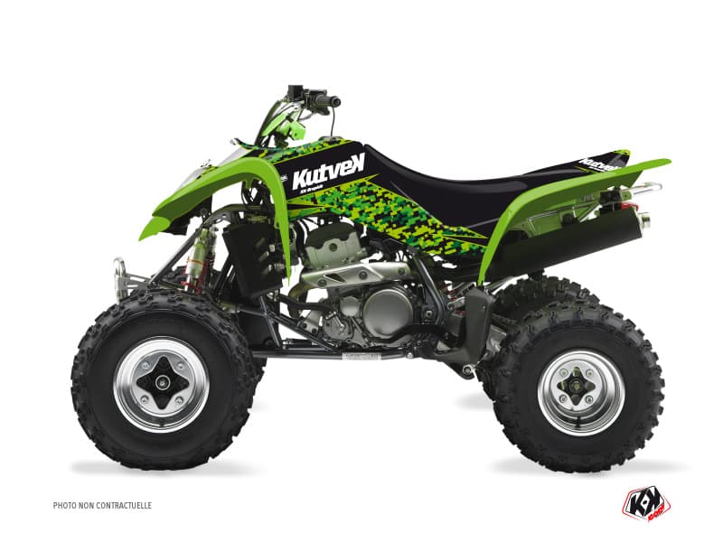 Kit graphique Quad Predator Kawasaki 400 KFX Noir Vert