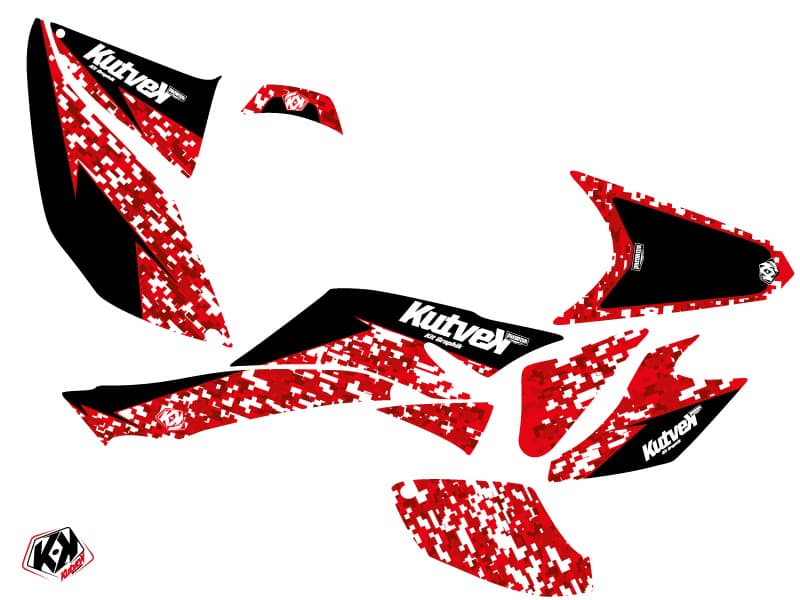 kit graphique quad honda trx 400 predator rouge | Honda | Kutvek - View 2