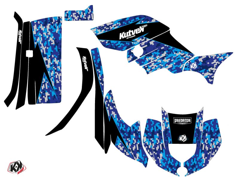 kit graphique quad yamaha grizzly 450 predator bleu | Yamaha | Kutvek - View 2