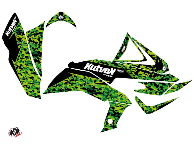 deko-set quad predator kawasaki 450 kfx schwarz grün | Kawasaki | Kutvek - View 2