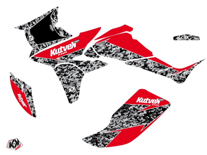 kit decorativo quad predator honda 450 trx nero rosso | Honda | Kutvek - View 2