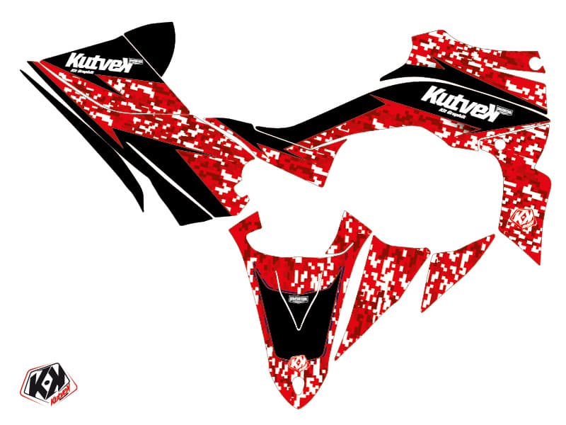 Yamaha 450 YFZ R ATV Predator Graphic Kit Red | Yamaha | Kutvek - View 2