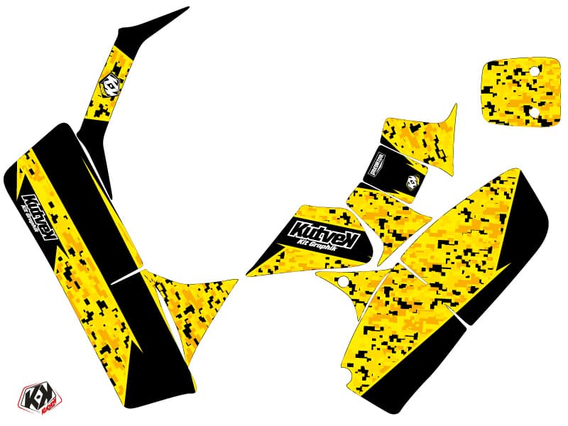 kit graphique quad suzuki lt 50 predator noir-jaune | Suzuki | Kutvek - View 2