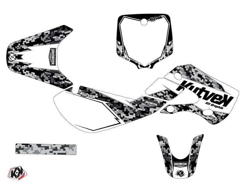 kit graphique motocross kawasaki kx 65 predator blanc | Kawasaki | Kutvek - View 2