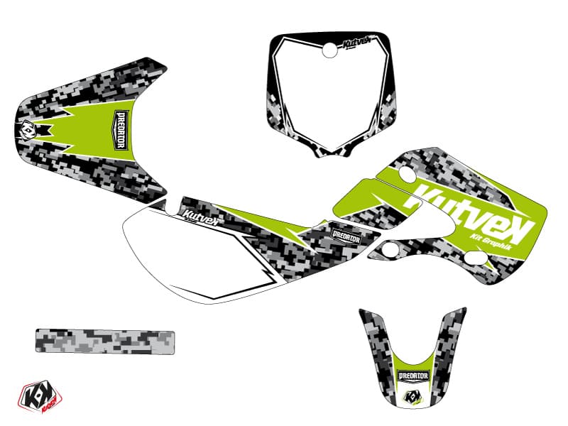 kit graphique motocross kawasaki kx 65 predator vert | Kawasaki | Kutvek - View 2