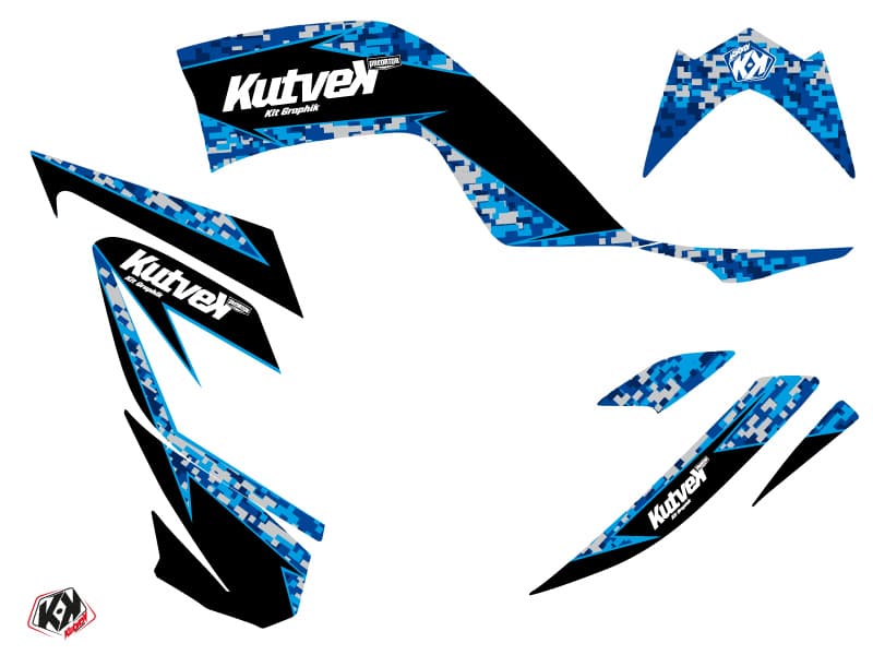 kit graphique quad yamaha raptor 700 predator bleu | Yamaha | Kutvek - View 2