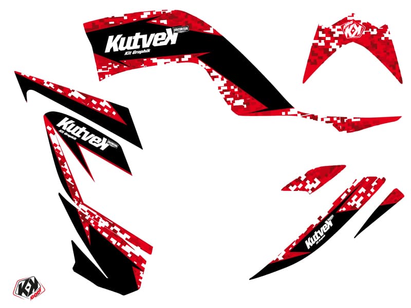 kit graphique quad yamaha raptor 700 predator rouge | Yamaha | Kutvek - View 2