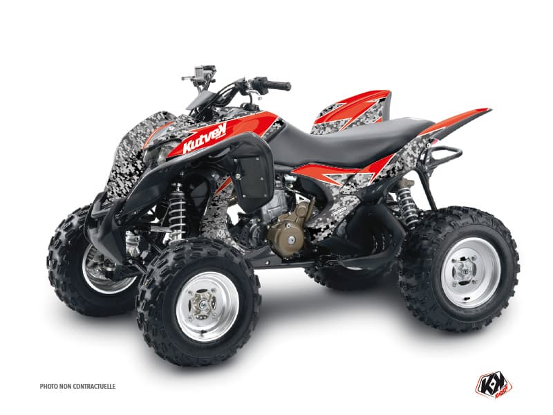 Kit graphique Quad Predator Honda 700 TRX Noir Rouge