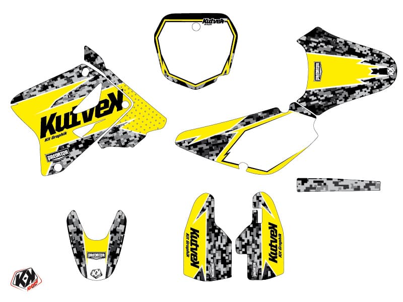 kit graphique motocross suzuki rm 85 predator jaune | Suzuki | Kutvek - View 2