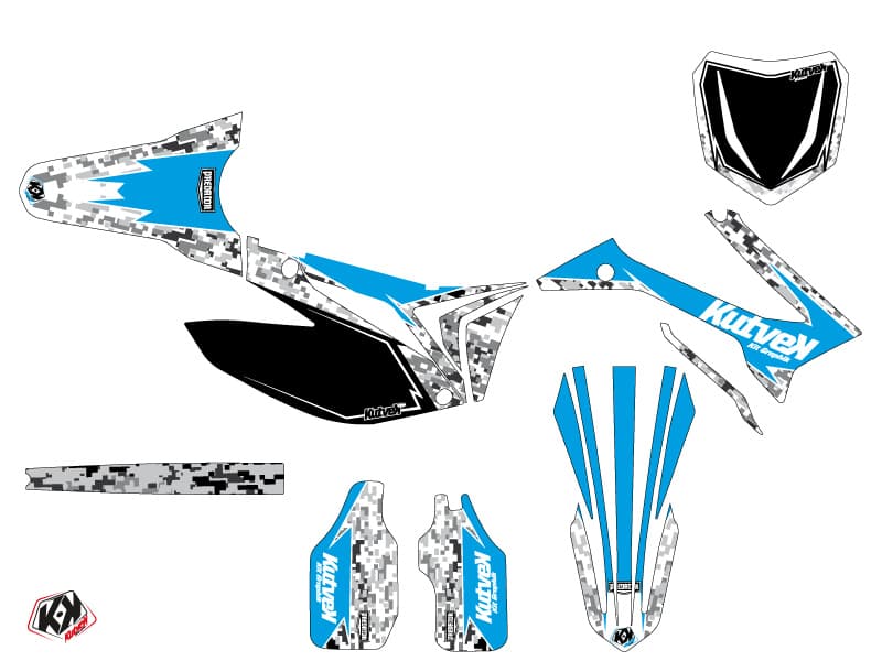 kit graphique motocross tm mx 125 predator bleu | TM | Kutvek - View 2