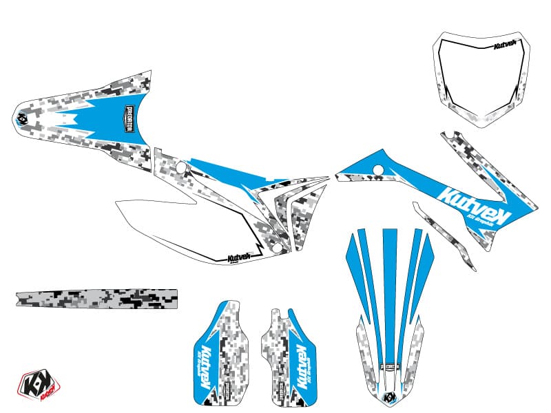 kit graphique motocross tm mx 300 predator bleu | TM | Kutvek - View 2