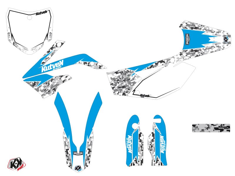 kit graphique motocross tm mx 85 predator bleu | TM | Kutvek - View 2