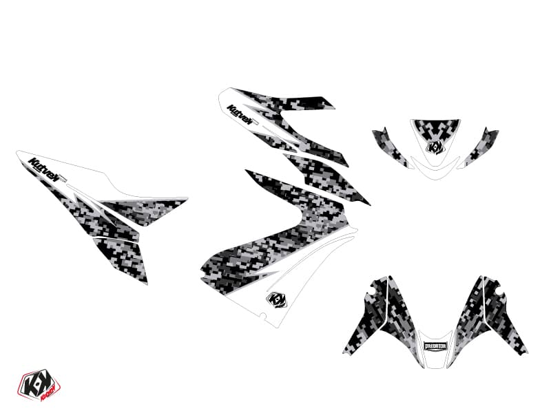 kit graphique scouter yamaha aerox predator blanc | Yamaha | Kutvek - View 2