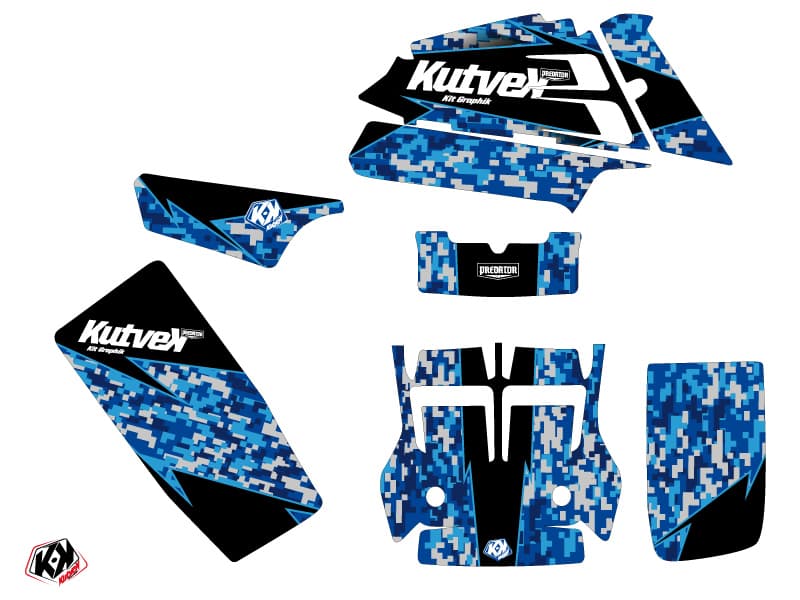kit graphique quad yamaha banshee predator bleu | Yamaha | Kutvek - View 2