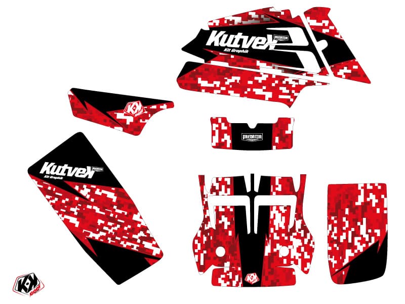 Kit graphique Quad Predator Yamaha Banshee Rouge | Yamaha | Kutvek - View 2