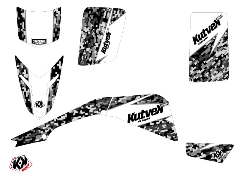 kit graphique quad yamaha blaster 200 predator blanc | Yamaha | Kutvek - View 2