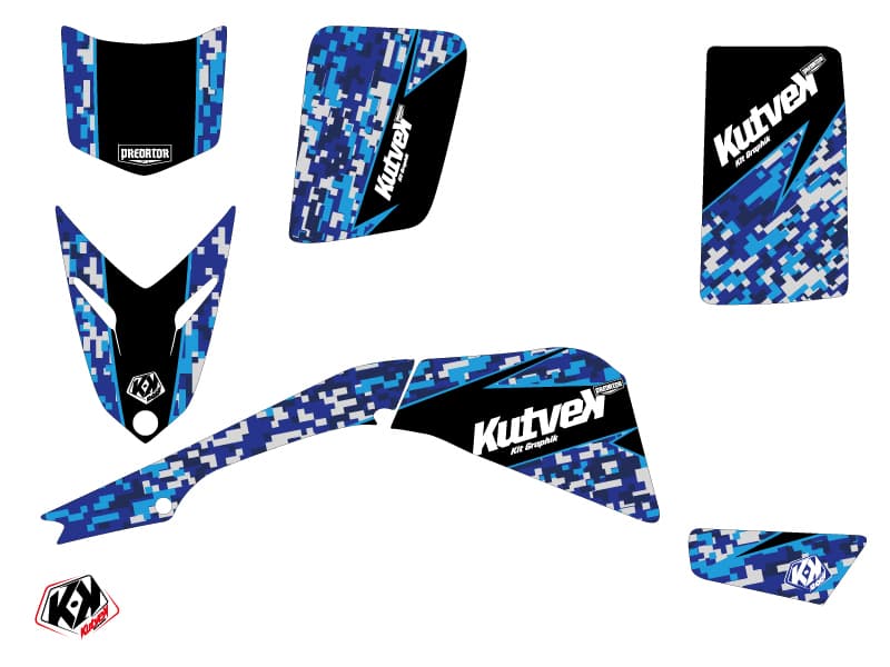 Kit graphique Quad Predator Yamaha Blaster Bleu | Yamaha | Kutvek - View 2