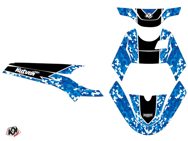 kit decorativo scooter yamaha bw's predator blu | Yamaha | Kutvek - View 2