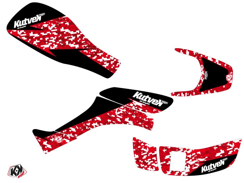 Kit graphique Quad Predator Honda EX 400 Rouge | Honda | Kutvek - View 2