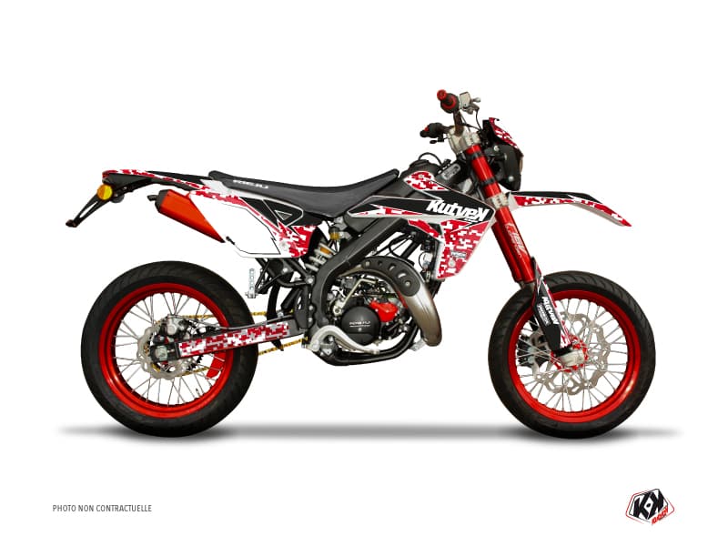 kit graphique 50cc predator rieju mrt 50 rouge