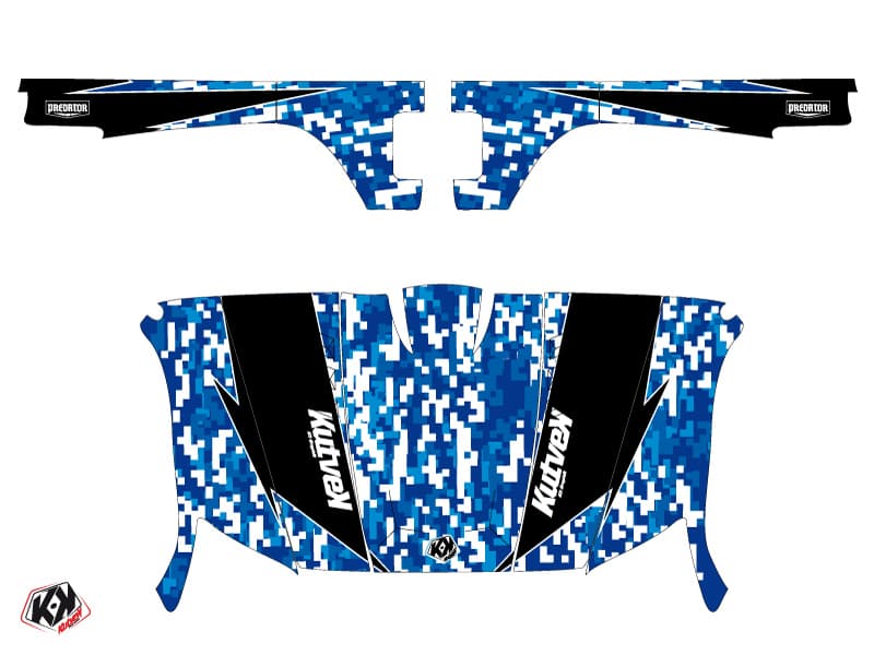 Kit graphique SSV Predator Yamaha Rhino Bleu | Yamaha | Kutvek - View 2