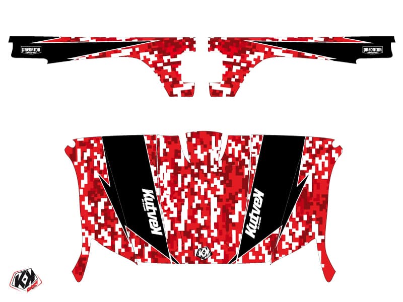 kit graphique ssv yamaha rhino predator rouge | Yamaha | Kutvek - View 2