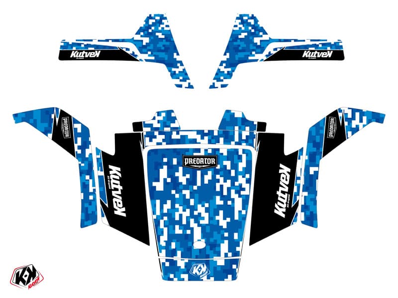 kit graphique ssv polaris rzr 170 predator bleu | Polaris | Kutvek - View 2