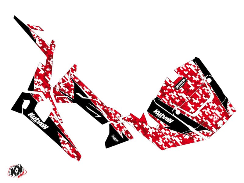 kit graphique ssv polaris rzr 900 predator rouge | Polaris | Kutvek - View 2