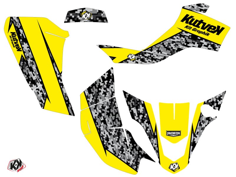 kit graphique quad suzuki quadsport 50 z predator jaune | Suzuki | Kutvek - View 2