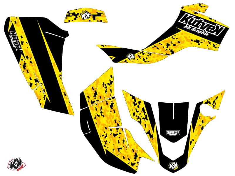Kit graphique Quad Predator Suzuki Z 50 Noir Jaune | Suzuki | Kutvek - View 2