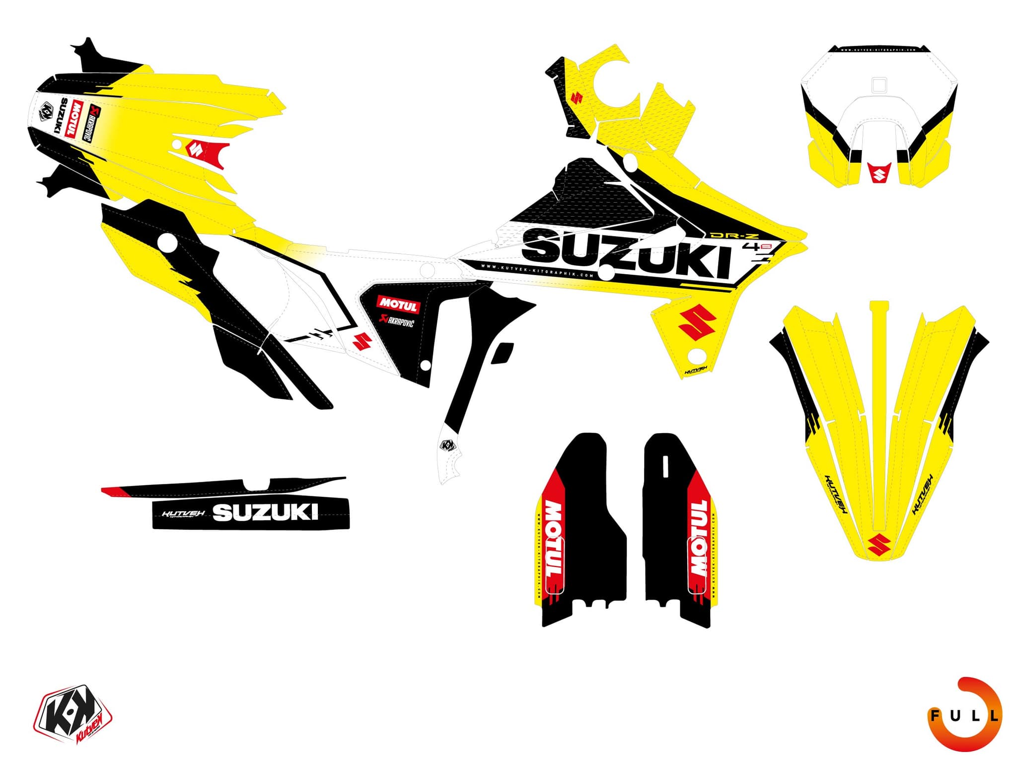kit decorativo moto suzuki dr-z 4 s prime giallo | Suzuki | Kutvek - View 3