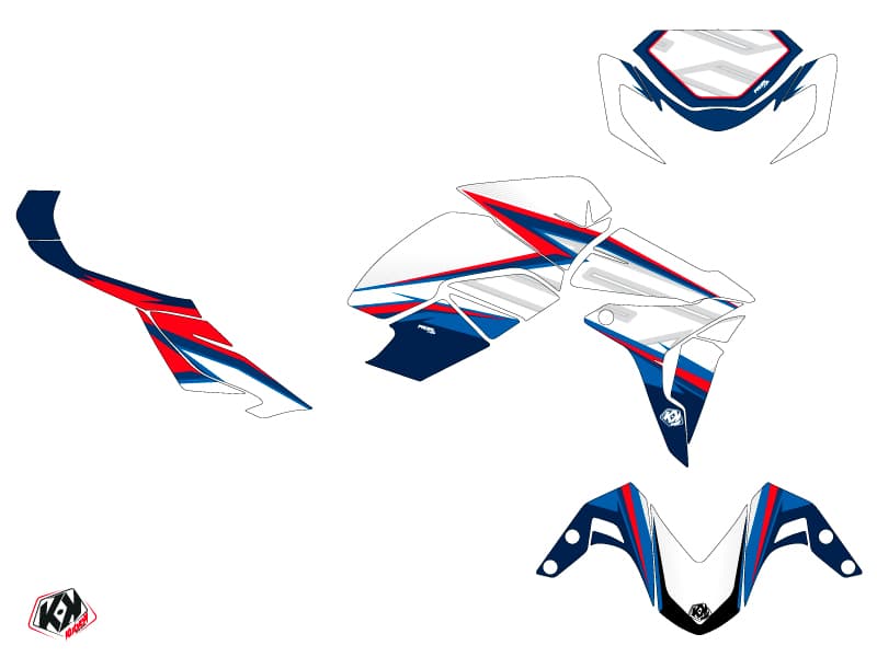 Kit graphique Moto Profil Suzuki GSR 750 Blanc | Suzuki | Kutvek - View 2