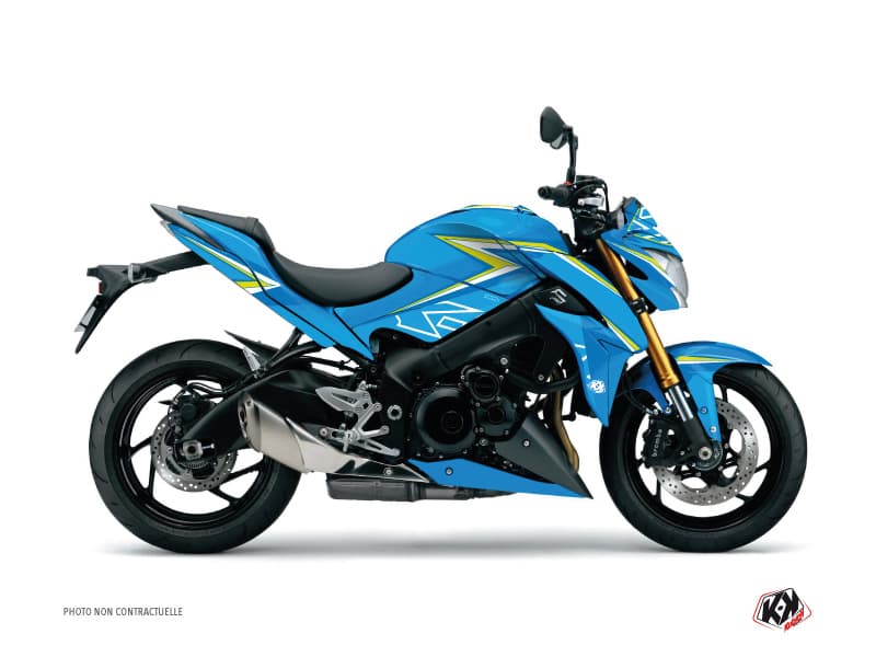 kit graphique moto suzuki gsx-s 1000 profil bleu  