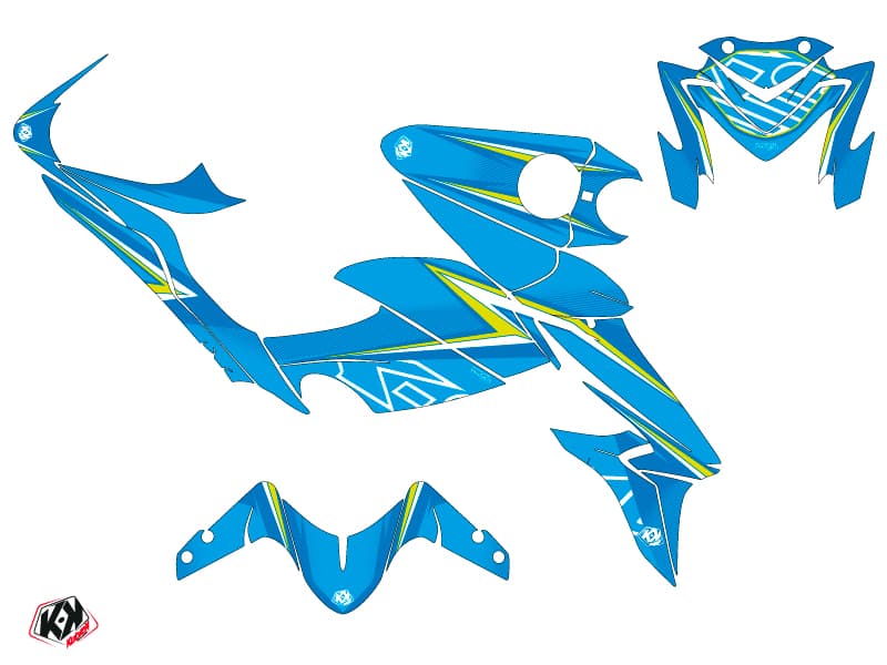 kit graphique moto suzuki gsx-s 1000 profil bleu | Suzuki | Kutvek - View 2